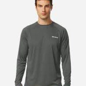 Baleaf Activewear Gray Long Sleeve UPF50+ Top Small